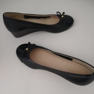 Cole Haan Black Wedges Shoes Size 7.5